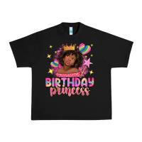 Black birthday princess with afro girl Urban Heavy Tee - NancyCooperArtShop