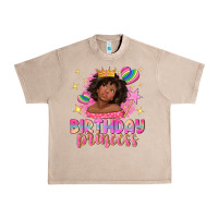 French Oak birthday princess with afro girl Urban Heavy Tee - NancyCooperArtShop