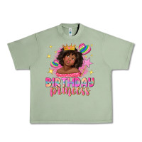 Oil Green birthday princess with afro girl Urban Heavy Tee - NancyCooperArtShop