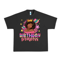 Pigment Black birthday princess with afro girl Urban Heavy Tee - NancyCooperArtShop