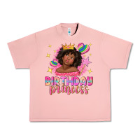 Salmon birthday princess with afro girl Urban Heavy Tee - NancyCooperArtShop