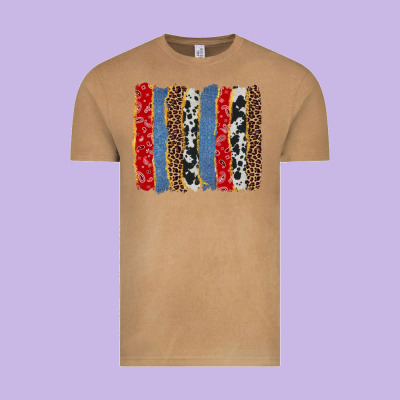 Western Brushstroke Vintage Tee Designed By Adodesignshop
