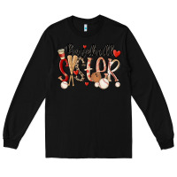 Black baseball sister Long Sleeve Tee - MaliasSmallBusiness