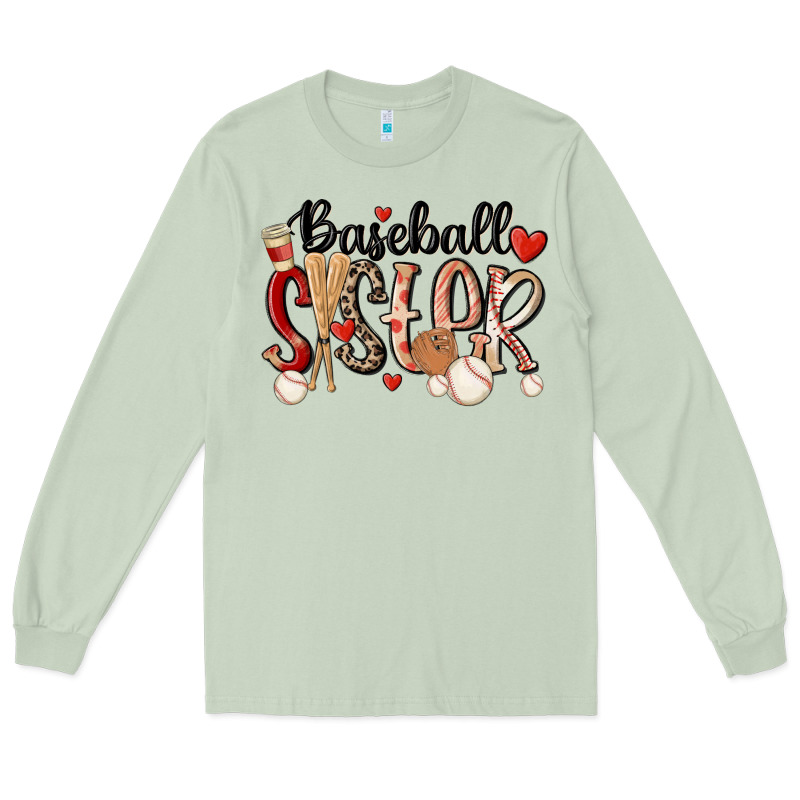 Baseball Sister Long Sleeve Tee by MaliasSmallBusiness | Teevron