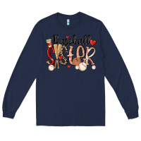 Navy baseball sister Long Sleeve Tee - MaliasSmallBusiness