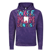 Cloud Purple Wife Mom Dentist With Tooth And Floss Vintage Hoodie - AdoDesignShop