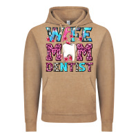 Vintage Coffee Wife Mom Dentist With Tooth And Floss Vintage Hoodie - AdoDesignShop