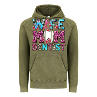 Vintage Olive Wife Mom Dentist With Tooth And Floss Vintage Hoodie - AdoDesignShop
