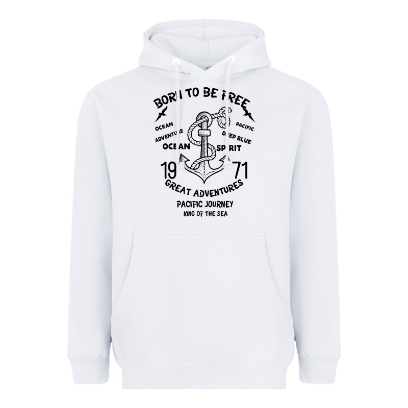 Born To Be Free Sea Heavyweight Hoodie by Bettercallsaul | Teevron
