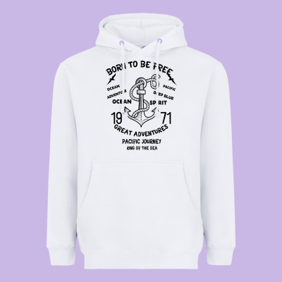 Born To Be Free Sea Heavyweight Hoodie Designed By Bettercallsaul