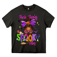 Asphalt Thick Thighs Spooky Vibes Heavy Core Tee - texasbilliewilder