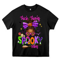 Black Thick Thighs Spooky Vibes Heavy Core Tee - texasbilliewilder