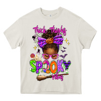 Cream Thick Thighs Spooky Vibes Heavy Core Tee - texasbilliewilder