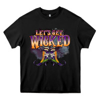 Black lets get wıcked Heavy Core Tee - BarkalooDesign