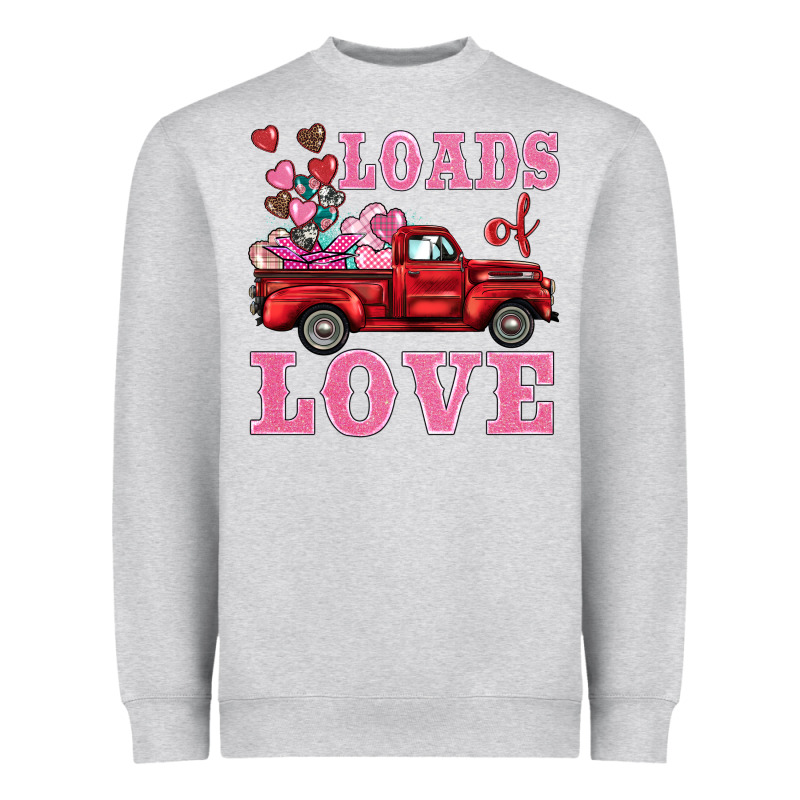 Loads Of Love Truck Heavyweight Sweatshirt by BarkalooDesign | Teevron