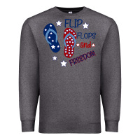 Charcoal Heather Flip Flops and Freedom Premium Sweatshirt - Bettercallsaul