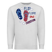 Dove Grey Flip Flops and Freedom Premium Sweatshirt - Bettercallsaul