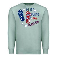 Seafoam Flip Flops and Freedom Premium Sweatshirt - Bettercallsaul