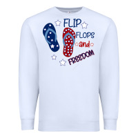 White Flip Flops and Freedom Premium Sweatshirt - Bettercallsaul