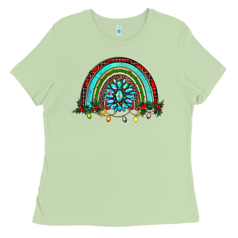 Gemstone Christmas Rainbow Ladies Tee by RanaPortraitStore | Teevron