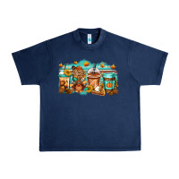 Navy thanksgiving coffee Urban Heavy Tee - Jasminsmagicworld