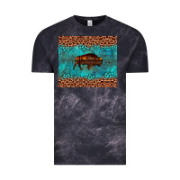 Cloud Black bison leopard gemstone Vintage Tee - Artiststas