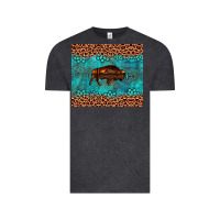 Vintage Black bison leopard gemstone Vintage Tee - Artiststas