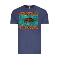 Vintage Denim bison leopard gemstone Vintage Tee - Artiststas