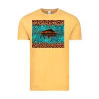 Vintage Mustard bison leopard gemstone Vintage Tee - Artiststas