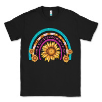 Black rainbow sunflower Classic Tee - AdoDesignShop