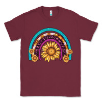 Burgundy rainbow sunflower Classic Tee - AdoDesignShop