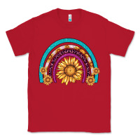 Red rainbow sunflower Classic Tee - AdoDesignShop