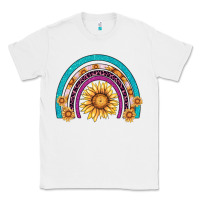 White rainbow sunflower Classic Tee - AdoDesignShop