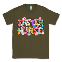 Army Green Easter Nurse Classic Tee - CowhideDigitalArt