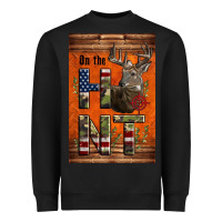 Black Western On The Hunt Deer Heavyweight Sweatshirt - LillyAllenDesigns
