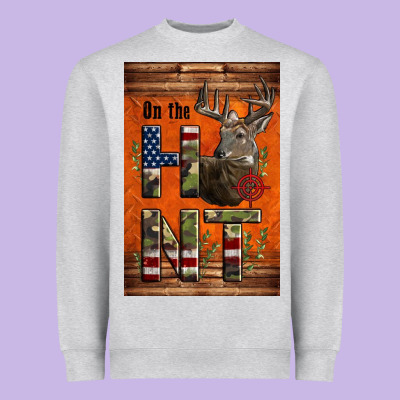 Western On The Hunt Deer Heavyweight Sweatshirt Designed By Lillyallendesigns