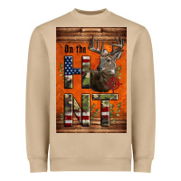 Mushroom Western On The Hunt Deer Heavyweight Sweatshirt - LillyAllenDesigns
