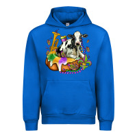 Cobalt holstein mardi gras Urban Hoodie - OliviaCreatesArt