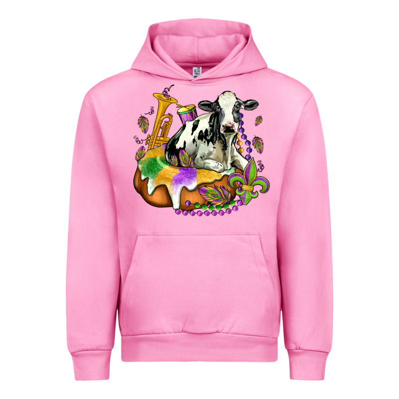 Holstein Mardi Gras Urban Hoodie by OliviaCreatesArt | Teevron