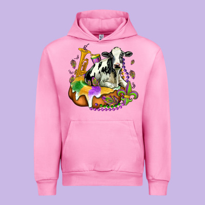 Holstein Mardi Gras Urban Hoodie Designed By Oliviacreatesart