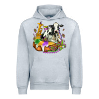 Heather Grey holstein mardi gras Urban Hoodie - OliviaCreatesArt