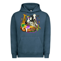 Pigment Midnight Navy holstein mardi gras Urban Hoodie - OliviaCreatesArt