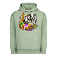 Pigment Oil Green holstein mardi gras Urban Hoodie - OliviaCreatesArt