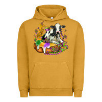 Pigment Peanut Butter holstein mardi gras Urban Hoodie - OliviaCreatesArt