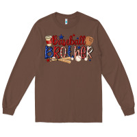 Chestnut baseball brother Long Sleeve Tee - MaliasSmallBusiness