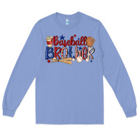 Colony Blue baseball brother Long Sleeve Tee - MaliasSmallBusiness
