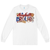 White baseball brother Long Sleeve Tee - MaliasSmallBusiness