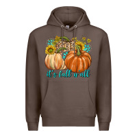 Coffee It's Fall Y'all Premium Hoodie - texasbilliewilder