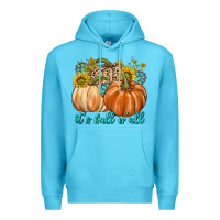 Ocean Blue It's Fall Y'all Premium Hoodie - texasbilliewilder