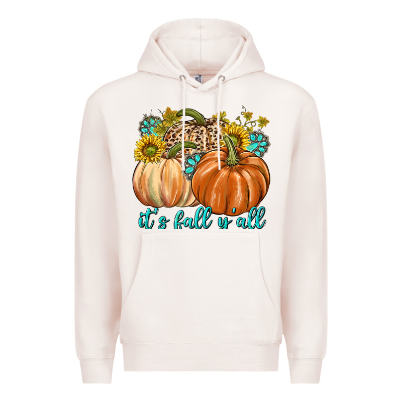 It's Fall Y'all Premium Hoodie by texasbilliewilder | Teevron